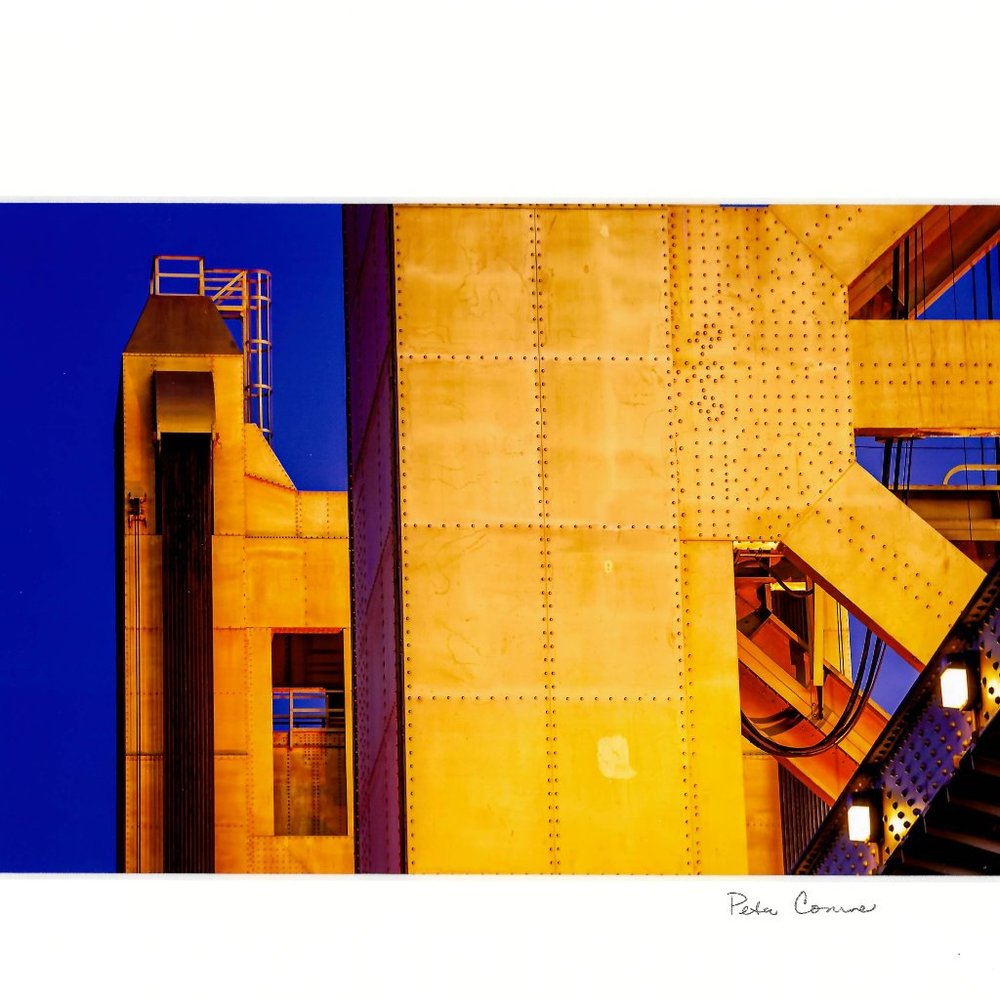 Architecture Tower Bridge Detail California Photograph 9x12 Signed Art Print COA
